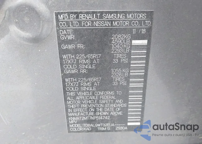 KNMAT2MT7KP514742: 44070394