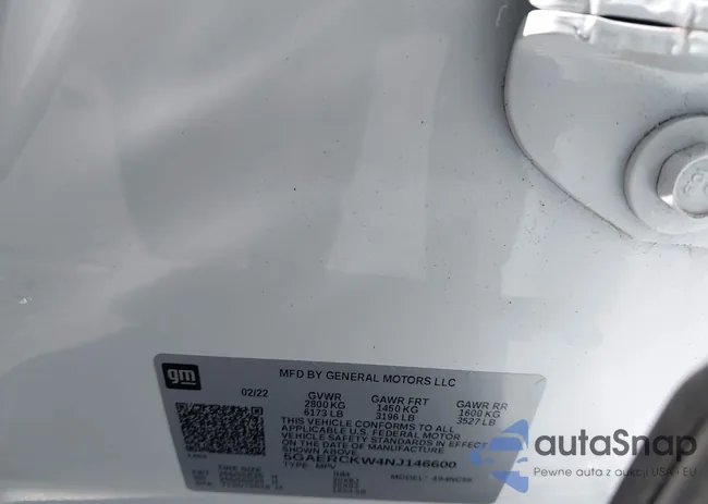 5GAERCKW4NJ146600: 44070454