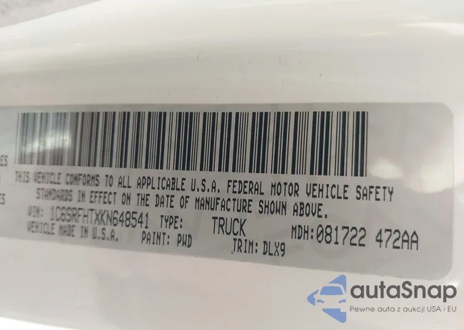 1C6SRFHTXKN648541: 44070511