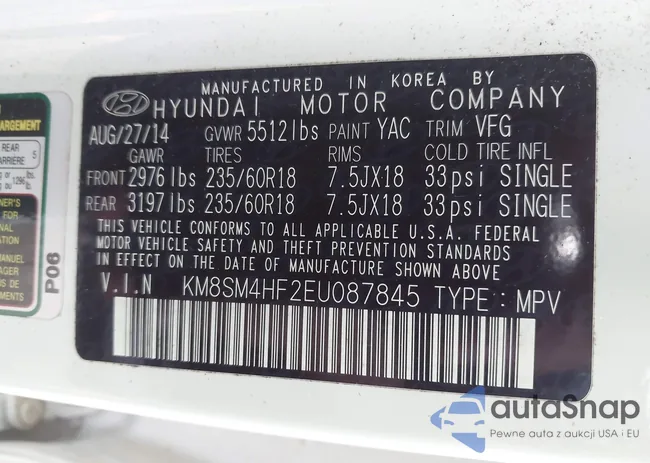 KM8SM4HF2EU087845: 44070557