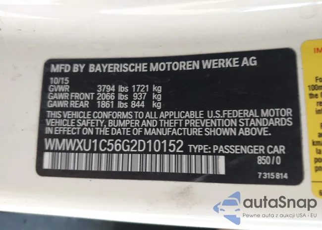 WMWXU1C56G2D10152: 44071600