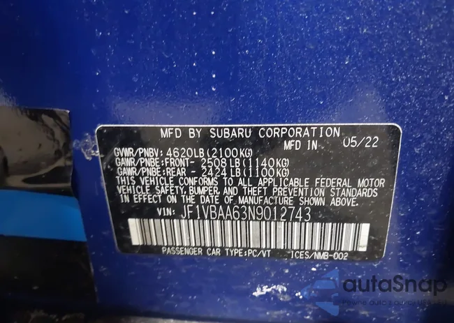 JF1VBAA63N9012743: 44071618