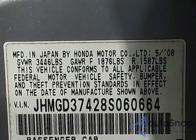 JHMGD37428S060664: 44071704