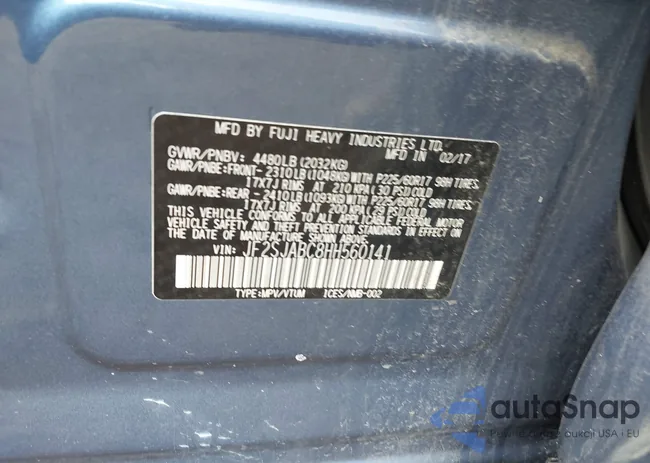 JF2SJABC8HH560141: 44071813