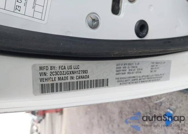 2C3CDZJGXNH127993: 44072007