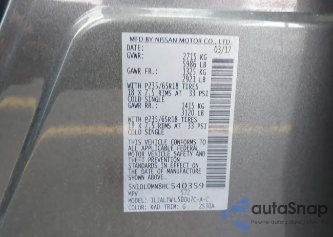 5N1DL0MN8HC540359: 44072076