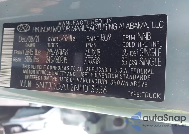 5NTJDDAF2NH013556: 44071223