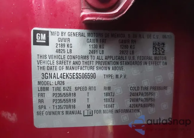 3GNAL4EK5ES506590: 44071330