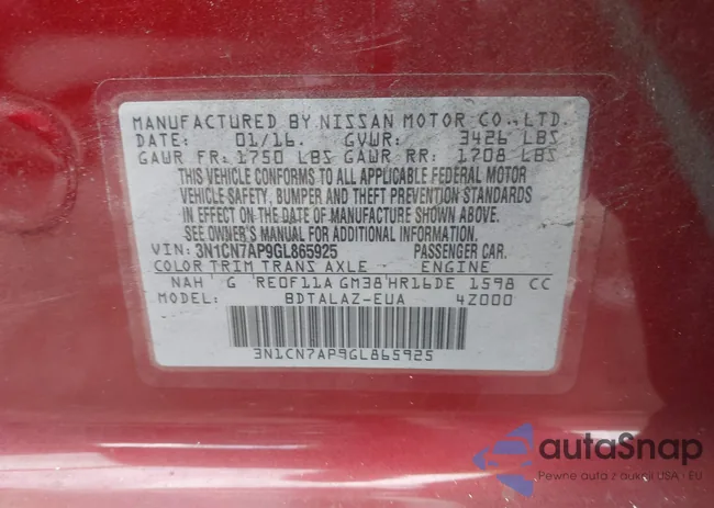 3N1CN7AP9GL865925: 44071438