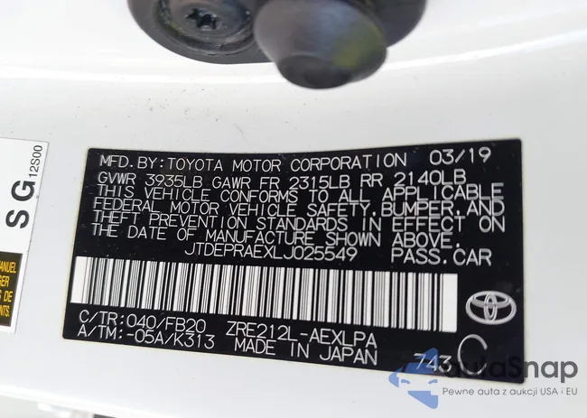 JTDEPRAEXLJ025549: 44072631