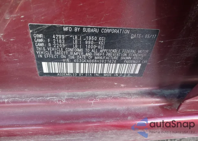 4S3GKAB68H3621626: 44072832