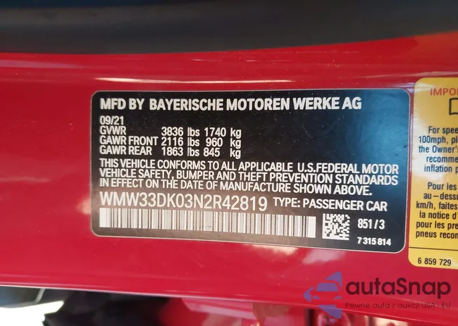 WMW33DK03N2R42819: 44072912