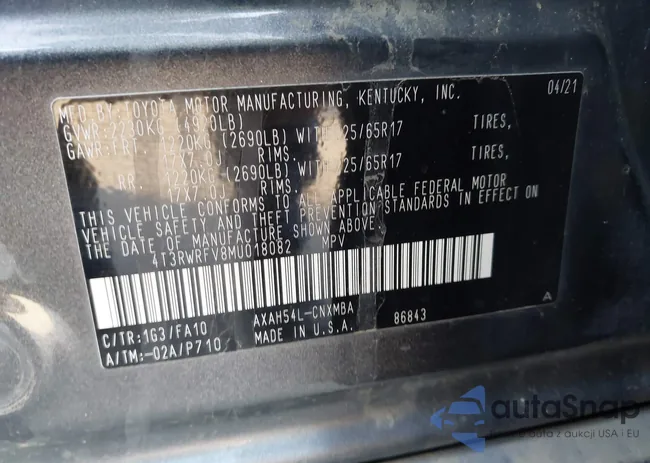 4T3RWRFV8MU018082: 44073128