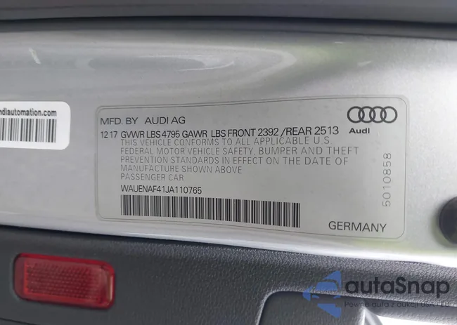 WAUENAF41JA110765: 44072393