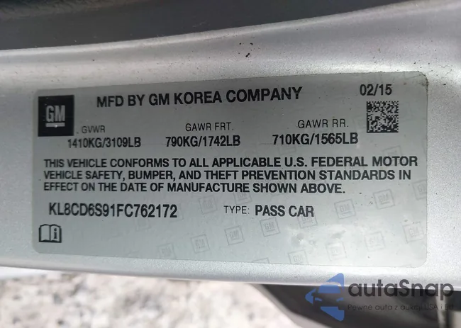 KL8CD6S91FC762172: 44073577