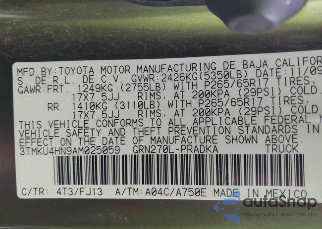 3TMKU4HN9AM025059: 44073654