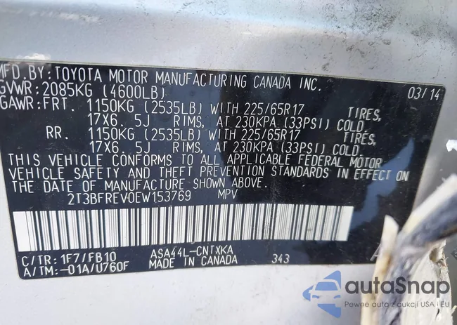 2T3BFREV0EW153769: 44073841