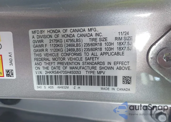 2HKRS4H70SH450053: 44073860