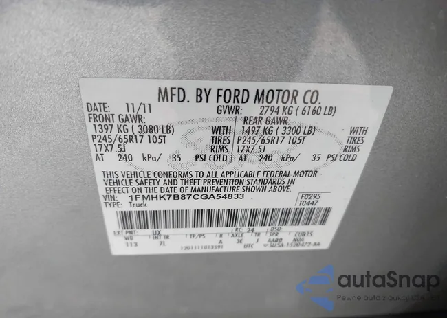 1FMHK7B87CGA54833: 44073908