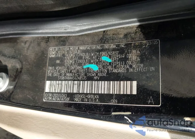 5TDBT48A45S248535: 44074148