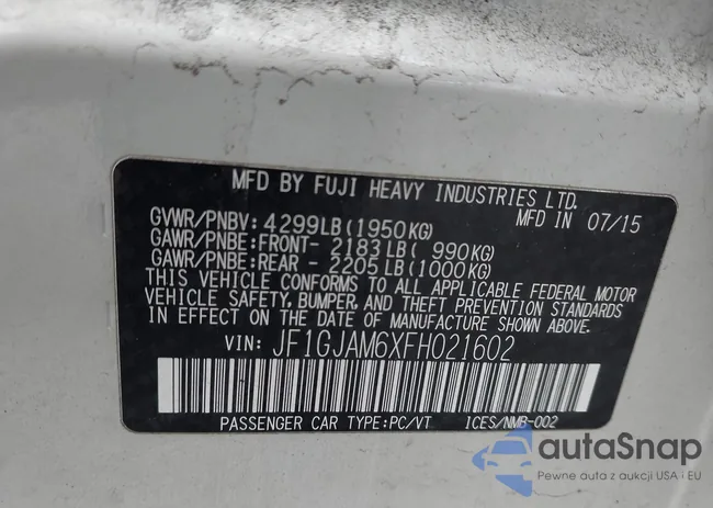 JF1GJAM6XFH021602: 44074664