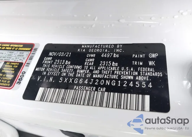 5XXG64J20NG124554: 44074669