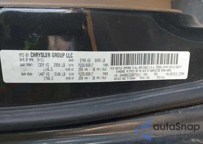 2A4RR8DG2BR772411: 44074757