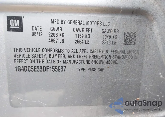 1G4GC5E33DF155937: 44074788