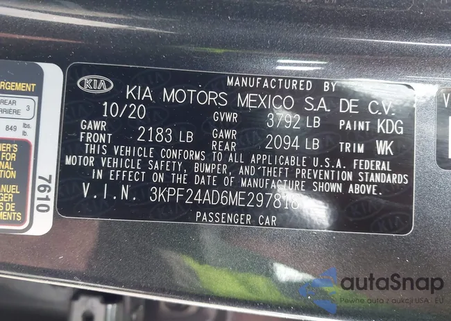 3KPF24AD6ME297818: 44074893