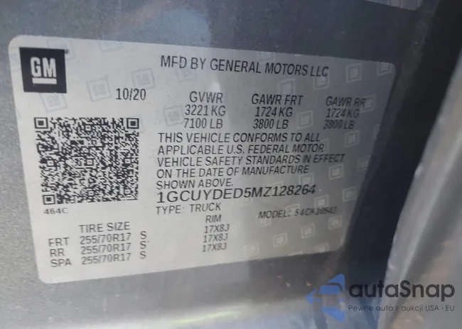 1GCUYDED5MZ128264: 44074897