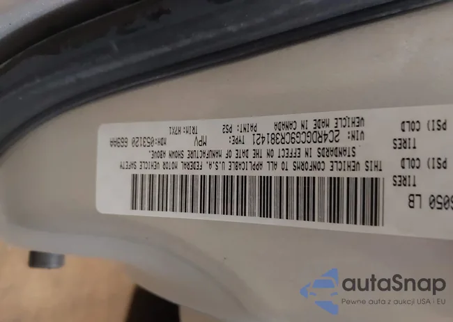 2C4RDGCG9CR381421: 44075005