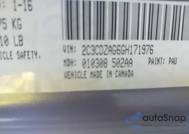 2C3CDZAG6GH171976: 44075125