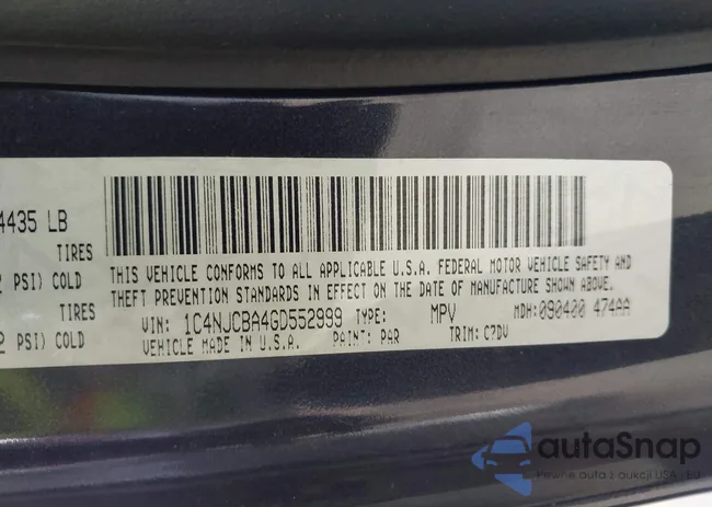 1C4NJCBA4GD552999: 44074263