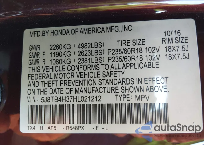 5J8TB4H37HL021212: 44074281