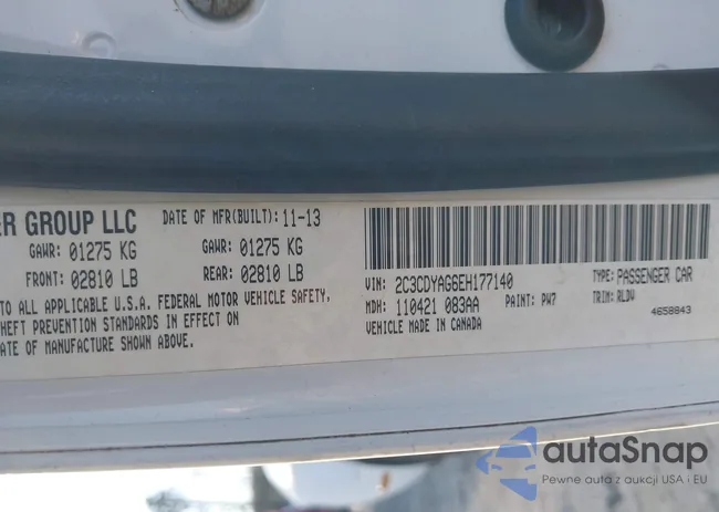 2C3CDYAG6EH177140: 44074308