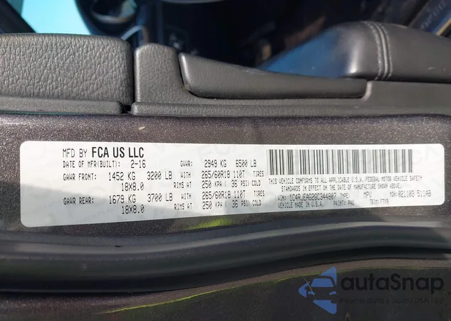 1C4RJEAG2GC344807: 44074341