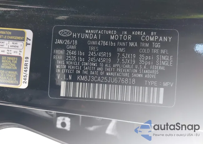 KM8J3CA25JU676818: 44074475