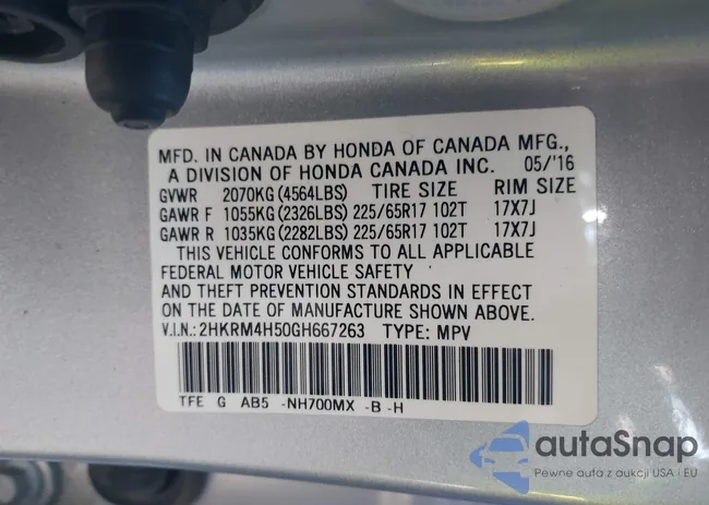 2HKRM4H50GH667263: 44074476