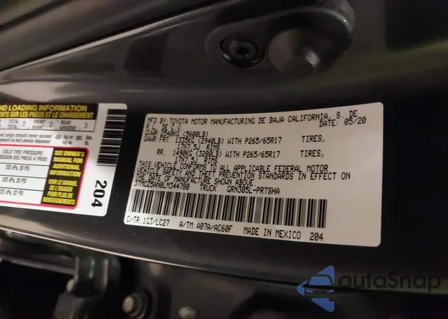 3TMCZ5AN0LM344780: 44074540