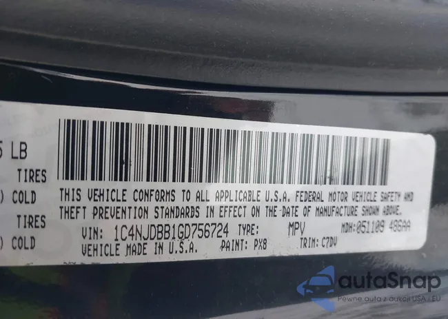 1C4NJDBB1GD756724: 44075703