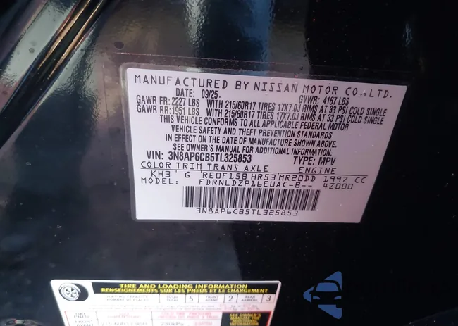 3N8AP6CB5TL325853: 44075726