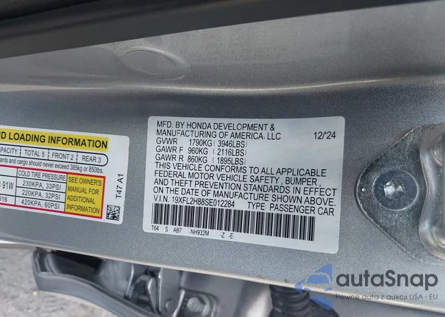 19XFL2H88SE012284: 44075895