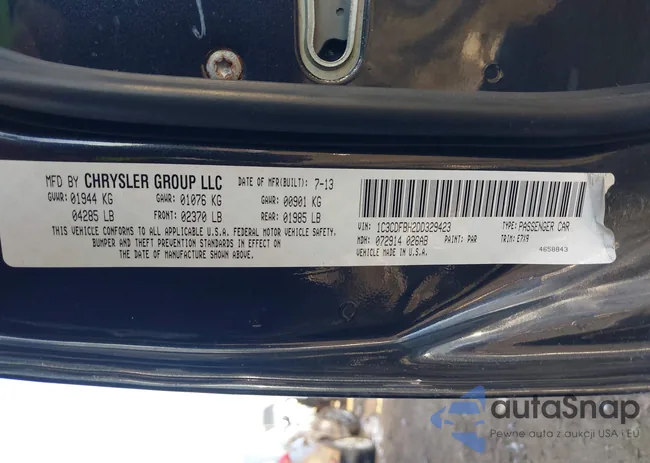 1C3CDFBH2DD329423: 44076074