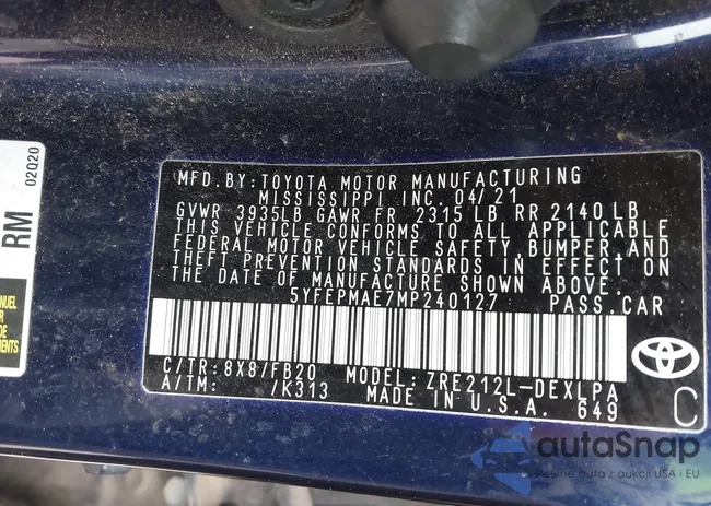 5YFEPMAE7MP240127: 44076144