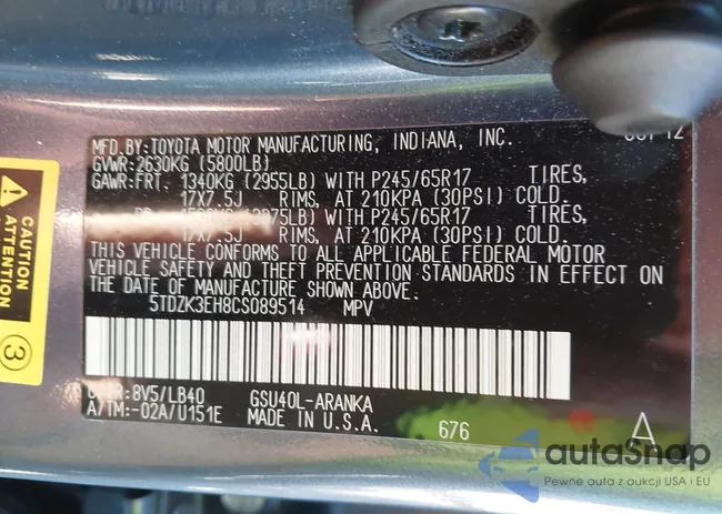 5TDZK3EH8CS089514: 44075172