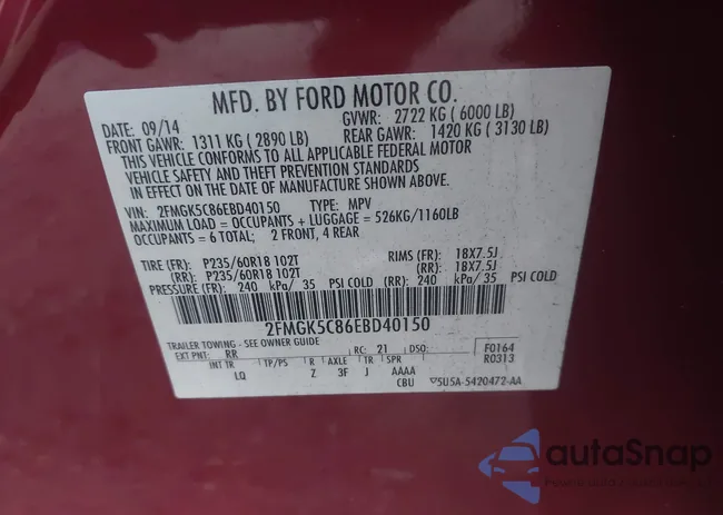 2FMGK5C86EBD40150: 44075231