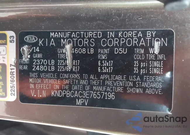 KNDPBCAC3E7657196: 44075405