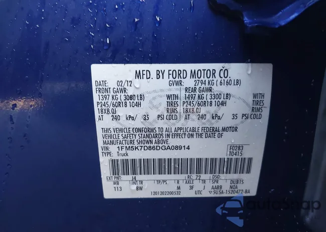 1FM5K7D86DGA08914: 44075413