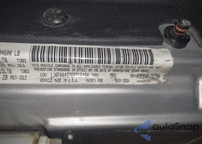 1J4FA44S76P716494: 44075445