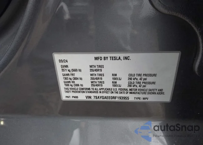 7SAYGAEE0RF193955: 44076762